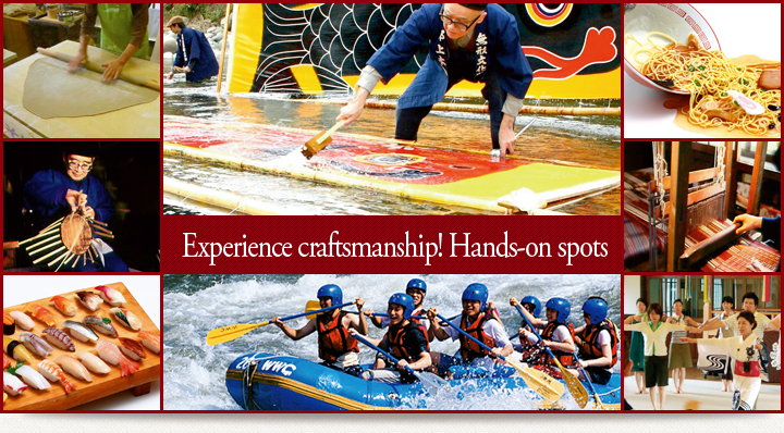 Experience craftsmanship! Hands-on spots